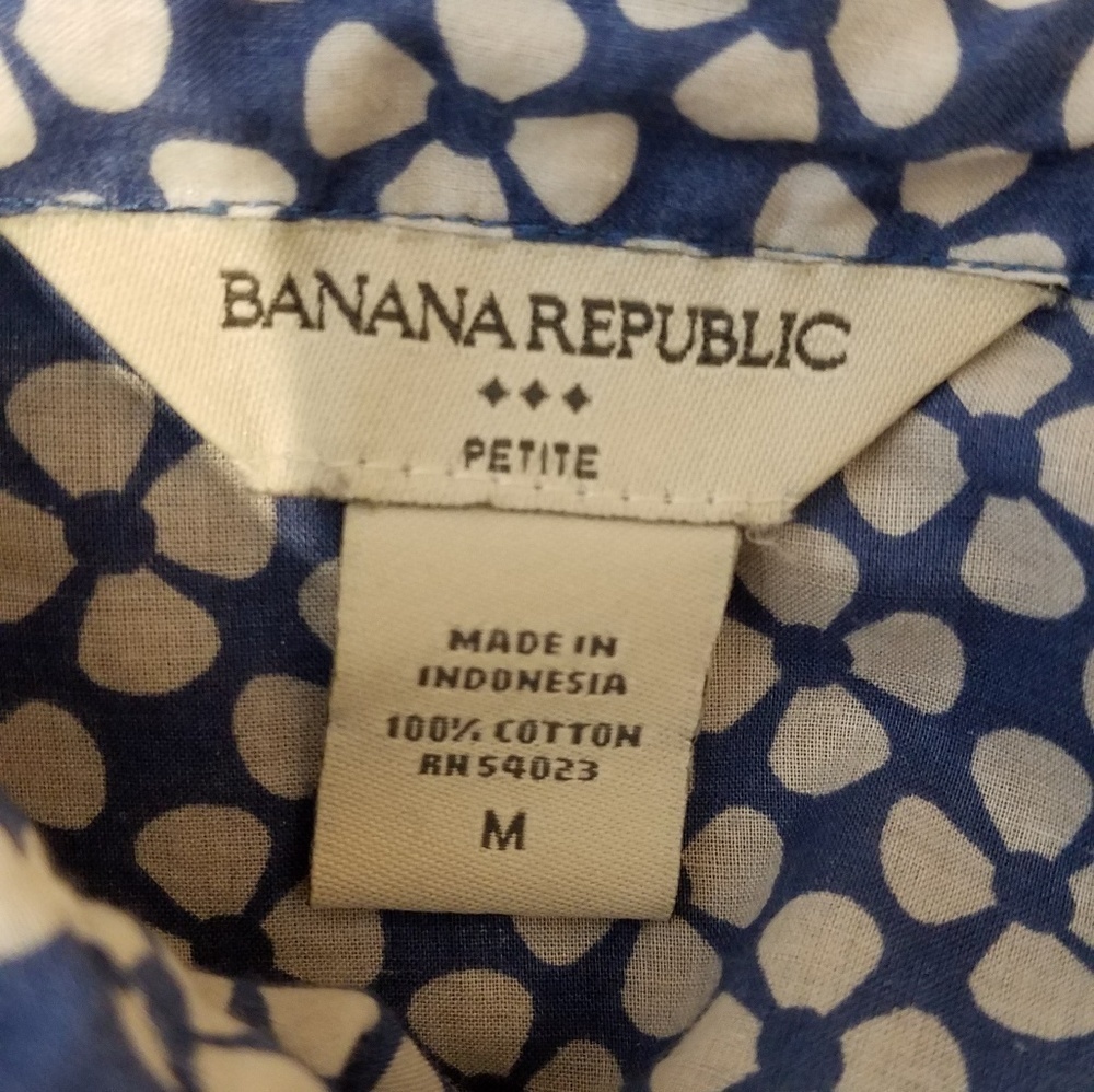 BANANA Republic Cotton Flower Print Shirt - Picture 7 of 7